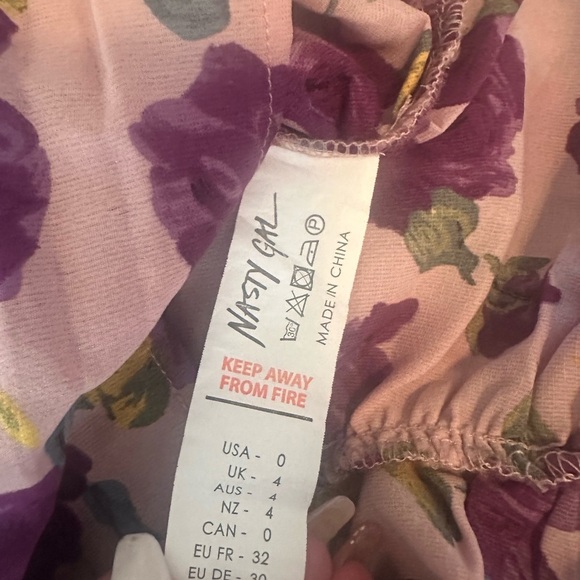 Nasty Gal Purple Pink Square Neck Bodycon Dress - Picture 12 of 14